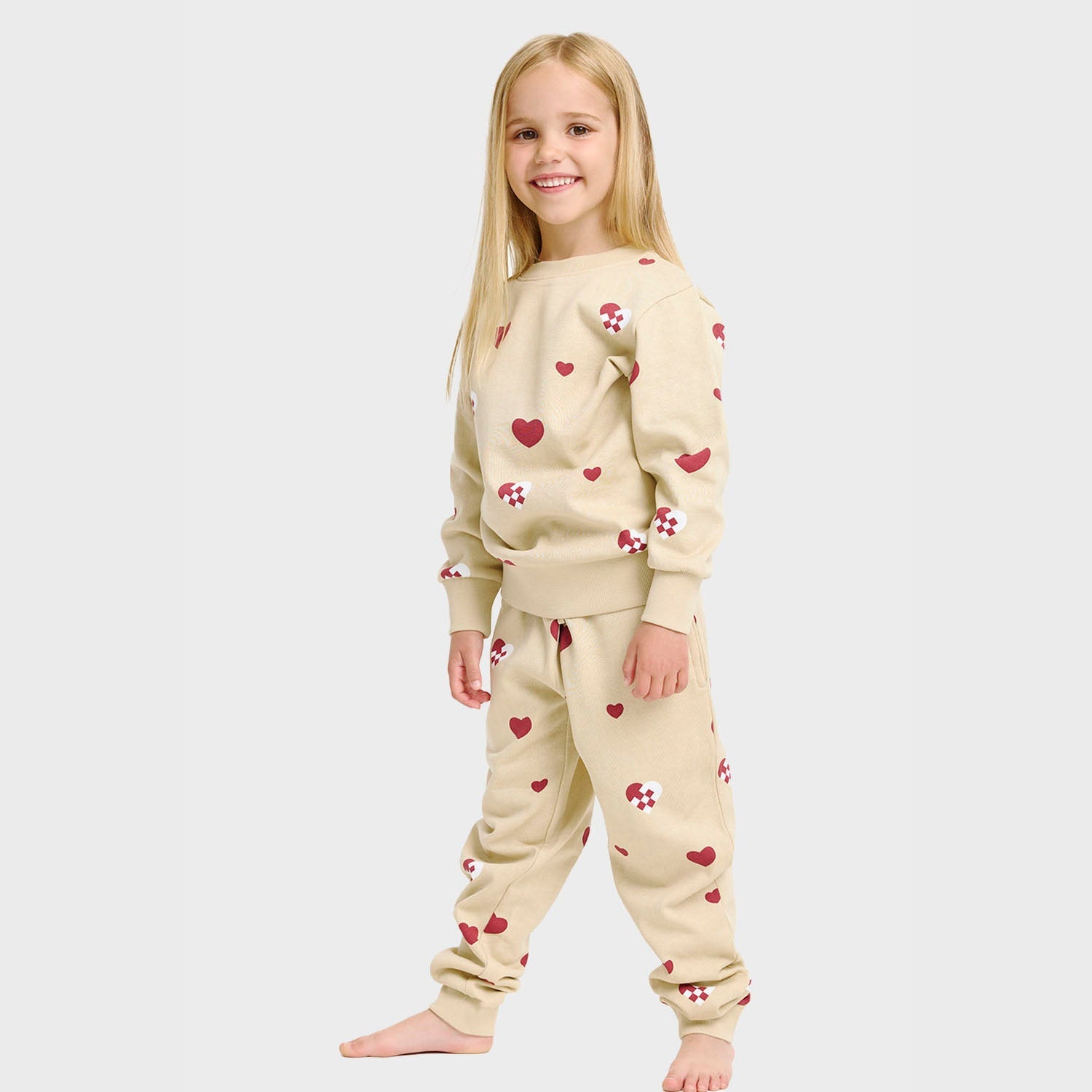 Christmas Heart Sweat Set β Kids